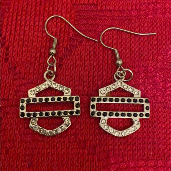 Harley-Davidson Jewelry - Limited! Just in. HD Shield/Bar Earrings